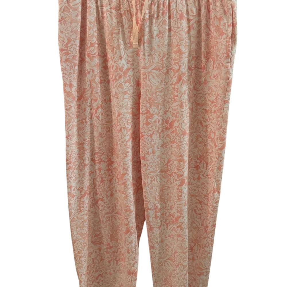 EUC - Charter Club Peach Floral Lounge Pants